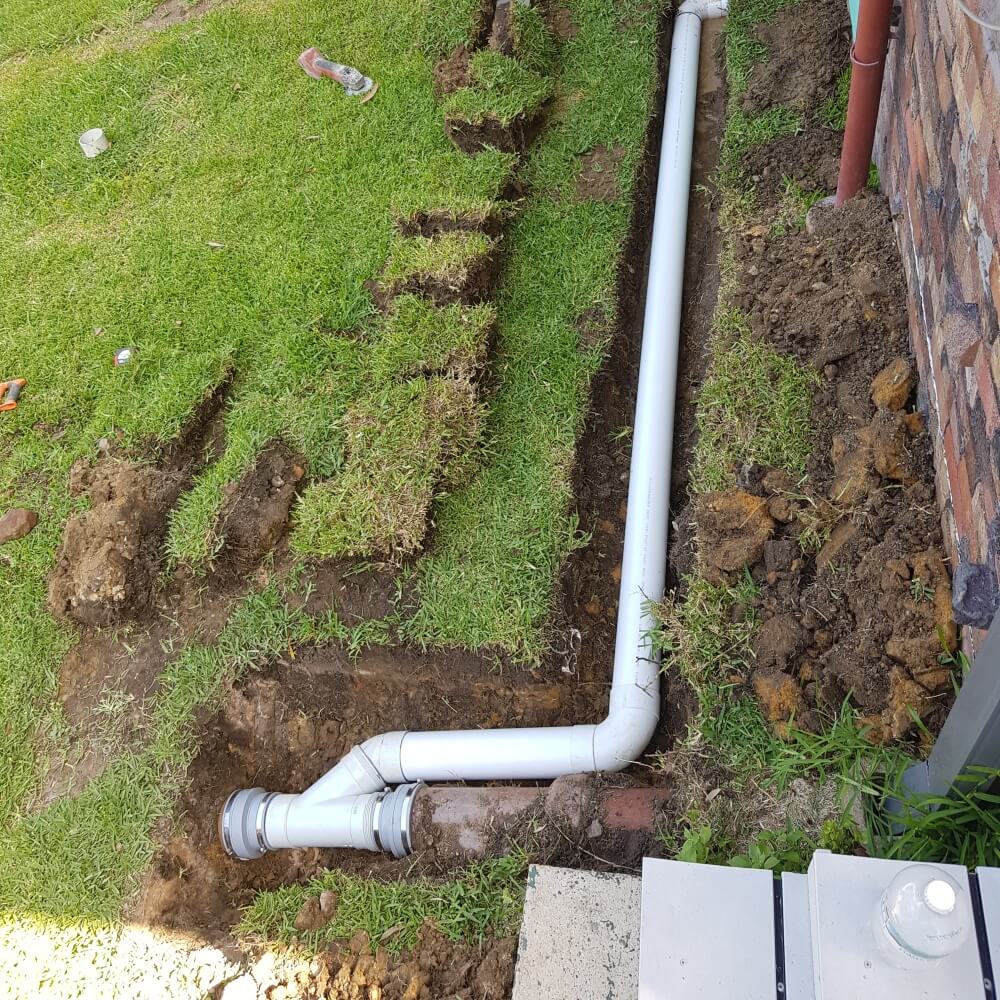 blocked drain outside